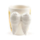 Novelty Ceramic Angel Wings Mug with Decal