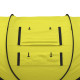 Outsunny 4-5 Person Pop-up Camping Tent Family Tent w/ 2 Mesh Windows &amp; PVC Windows Portable Carry Bag for Outdoor Trip, Yellow
