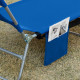 Outsunny Foldable Sun Lounger with Reading Hole - Blue
