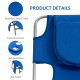 Outsunny Foldable Sun Lounger with Reading Hole - Blue
