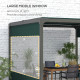 Outsunny Set of Two 3 x 2m Replacement Pergola Panels - Green