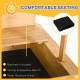 Outsunny Wooden Sandpit with Adjustable Canopy Light Brown