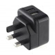 Pama 3-pin Wall Plug USB-C &amp; USB-A Charger, 3 AMP