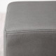 Microfiber Cloth Footstool, Small Foot Rest, Rectangle Sofa Stool for Bedroom Living Room, Grey