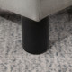 Microfiber Cloth Footstool, Small Foot Rest, Rectangle Sofa Stool for Bedroom Living Room, Grey