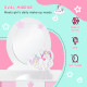 Kids Dressing Table with Mirror, Stool, Pink