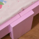 Kids Bed Princess Castle Theme w/ Side Rails Slats Home Furniture for 3 - 6 Yrs Pink 143 x 73 x 60 cm