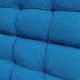 Outsunny 2-Piece Seat Cushion Replacement with Backrest, Garden Patio Chair Cushions Set with Ties, Blue