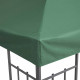 Outsunny 3(m) Gazebo Top Cover Double Tier Canopy Replacement Pavilion Roof Dark Green