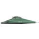Outsunny 3(m) Gazebo Top Cover Double Tier Canopy Replacement Pavilion Roof Dark Green