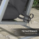 Outsunny Back and Seat Cushion Replacement with 2 Pillows, Patio Chair Cushions Set with Ties, Charcoal Grey