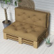 Outsunny Seat and Back Padded Pallet Cushion Set - Beige