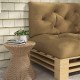 Outsunny Seat and Back Padded Pallet Cushion Set - Beige