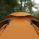 Outsunny Aluminium Frame Camping Tent Dome Tent with Removable Rainfly, 2000mm Waterproof, for 1-2 Man, Orange