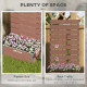 Outsunny 34 x 69.5cm Garden Planter Box, with Back Trellis, Brown