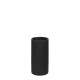 Matt Black Glass Cylinder Vase (20cm)