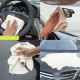 Large Natural Suede Leather Car Cleaning Cloth Absorbent Drying Towel