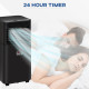 7000 BTU 4-In-1 Portable Air Conditioner Unit Cooling Dehumidifying Ventilating  for Room up to 15m², with Fan, Remote, 24H Time