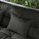 Outsunny Back and Seat Cushion Replacement with 2 Pillows, Patio Chair Cushions Set with Ties, Light Grey