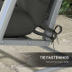 Outsunny Back and Seat Cushion Replacement with 2 Pillows, Patio Chair Cushions Set with Ties, Light Grey