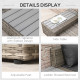 Outsunny 4 PCs Rattan Garden Furniture Outdoor Sectional Corner Sofa and Coffee Table Set  Conservatory Wicker Weave Furniture w