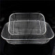 Metal Mesh Strainer Tray Basket Rectangle Drainer for Kitchen 30 x 22 x 5.5 cm