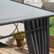 Outsunny Hardtop Gazebo Garden Pavilion with UV Resistant Polycarbonate Roof, Curtains, Steel &amp; Aluminium Frame, 3 x 4m, Grey