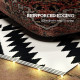 Outsunny Plastic Straw Reversible RV Outdoor Rug with LED String Light, 182 x 274cm, Black and White