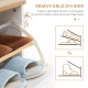 Narrow Shoe Cabinet, Slim Shoe Storage Cabinet with 3 Flip Drawers and Adjustable Shelves, 12 Pair of Shoes Organizer for Hallwa