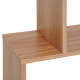 Bookcase, 6 Tier Shelf S Shaped Bookshelf, Storage Unit, Display Shelf for Living Room, Bedroom, Home Office, Plant, Maple