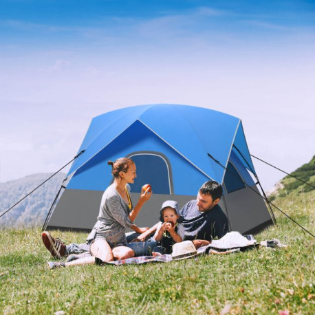 3-Person Outdoor Camping Tent with Removable Floor Mat
