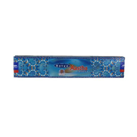 Aastha Incense Sticks Satya 15g Box Of Twelve Special Offer Pack of Twelve Boxes -Approx 168 Sticks-