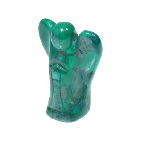 Malachite Howlite Angel 3cm