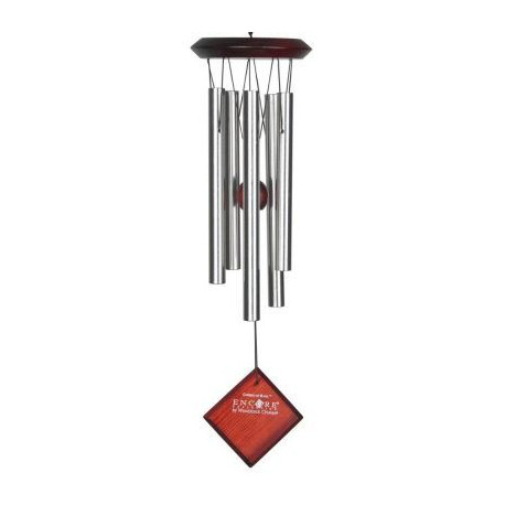 Mars Chime Silver with Dark Wood Finish