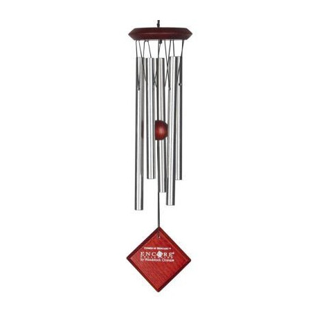 Mercury Chime Silver with Dark Wood Finish