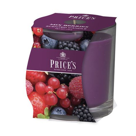 Mix Berries Candle in Glass Jar by Price’s