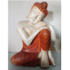 Hand Carved Buddha Statue - 30cm Thinking