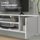 Floating TV Stand Cabinet for TVs up to 60&quot;, Wall Mounted TV Unit with Open Shelf, Storage Cupboards and Cable Management for Li