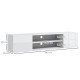 Floating TV Stand Cabinet for TVs up to 60&quot;, Wall Mounted TV Unit with Open Shelf, Storage Cupboards and Cable Management for Li
