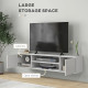 Floating TV Stand Cabinet for TVs up to 60&quot;, Wall Mounted TV Unit with Open Shelf, Storage Cupboards and Cable Management for Li