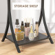 Free Standing Dressing Mirror, Full Length Mirror with Adjustable Angle, Storage Shelf for Living Room, Bedroom, Hallway