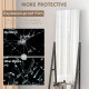 Free Standing Dressing Mirror, Rolling Full Length Mirror on Wheels with Adjustable Angle, Storage Shelves for Bedroom