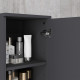 kleankin 183cm Tall Bathroom Cabinet, Narrow Bathroom Storage Cabinet with Open Shelves, 2 Doors Cabinets, Adjustable Shelves an