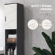 kleankin 183cm Tall Bathroom Cabinet, Narrow Bathroom Storage Cabinet with Open Shelves, 2 Doors Cabinets, Adjustable Shelves an
