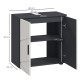 kleankin Under Sink Bathroom Cabinet, Bathroom Vanity Unit, Basin Storage Cupboard with Double Doors and Shelf, 10W x 20Dcm &quot;U&quot; 