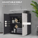 kleankin Under Sink Bathroom Cabinet, Bathroom Vanity Unit, Basin Storage Cupboard with Double Doors and Shelf, 10W x 20Dcm &quot;U&quot; 