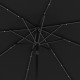 Outsunny 2.7m Outdoor Patio Garden Umbrella Parasol with Tilt Crank and 24 LEDs Lights, Black