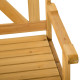 Outsunny 2-Seater Garden Storage Bench for Patio Wood Porch Decor Outdoor Seating