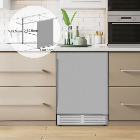 Freestanding Beverage Refrigerator 190 Cans Built-in Cooler