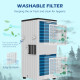 7,000 BTU App-Controlled Mobile Air Conditioner, 15m² Radius - White